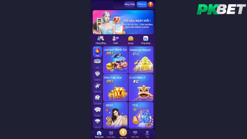 Cá cược an toàn cùng nhà cái PKBET